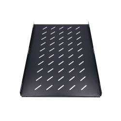 Extralink 1U 750mm Black | Fixed shelf | 19", 752 x...