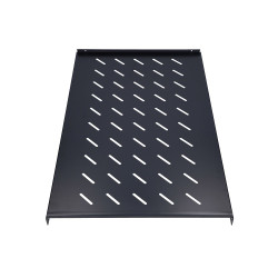 Extralink 1U 750mm Czarna | Półka | 19", 752 x 472mm, mocowana punktowo, do szaf o głębokości 1000mm - Zdjęcie 2