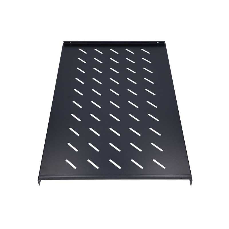 Extralink 1U 750 mm Schwarz | Fester Fachboden | 19", 752 x 472mm, für Schränke mit 1000 mm Tiefe - Bild 2