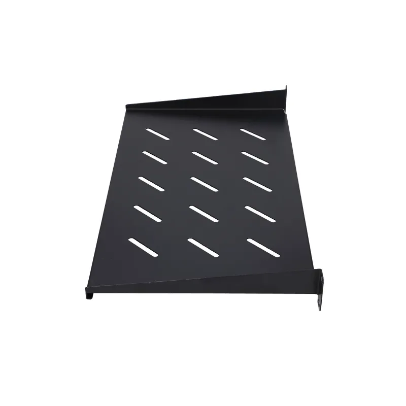 Extralink 1U 250mm Black | Shelf | 19", for wall cabinets - Image 2