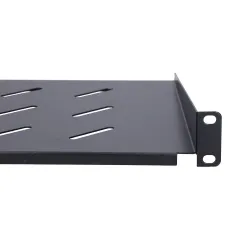 Extralink 1U 250mm Black | Shelf | 19", for wall cabinets - Image 4