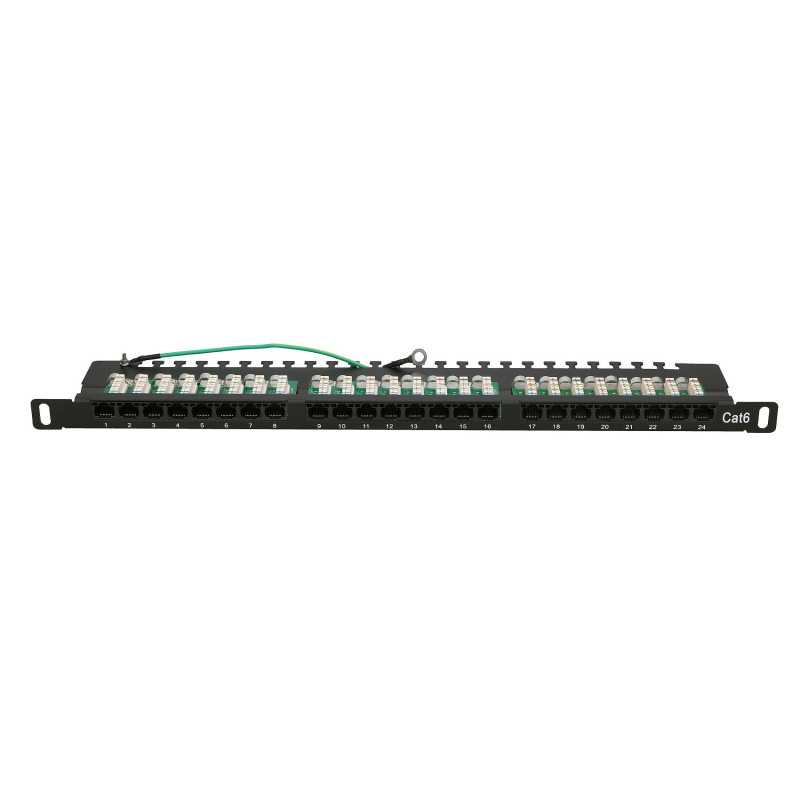 Extralink CAT6 UTP 0,5U | Patchpanel | 24 puertos - Imagen 3