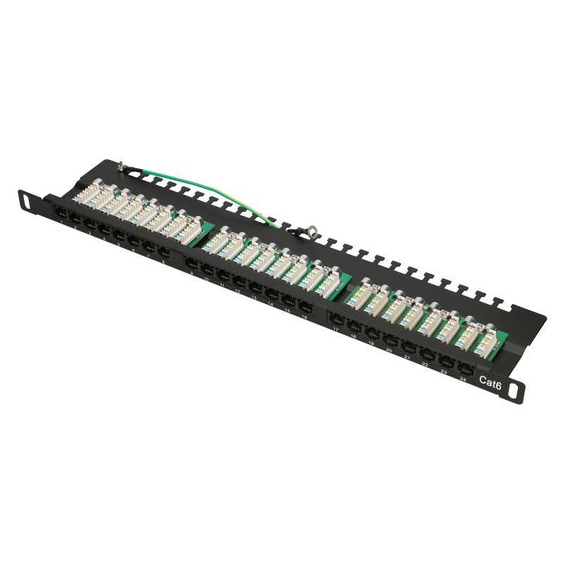 Extralink CAT6 UTP 0,5U | Patchpanel | 24 puertos - Imagen 6