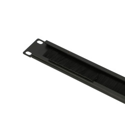 Extralink | Organizador de cable | 1U con cepillo, negro - Imagen 3