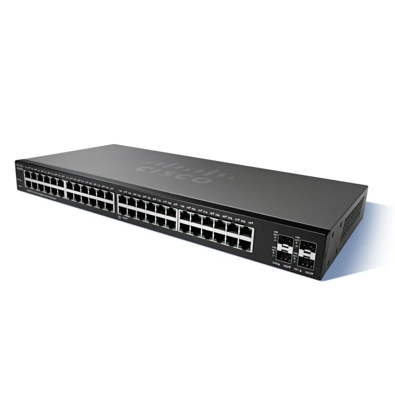 Cisco SG220-50 Switch 48x 1000Mb/s, 2x SFP/RJ45 Combo, administrado, montado en rack