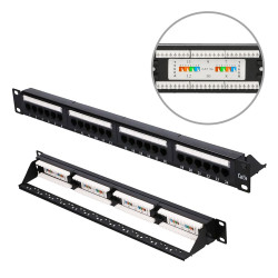 Extralink CAT5E UTP V2 Patch Panel, 24 Port