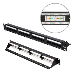 Patch Panel Extralink CAT5E UTP V2, 24 порта