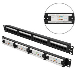 Extralink CAT6 UTP V2 | Patchpanel | 24 porte
