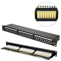 Патч-панель Extralink CAT6 STP V2, 24 порта