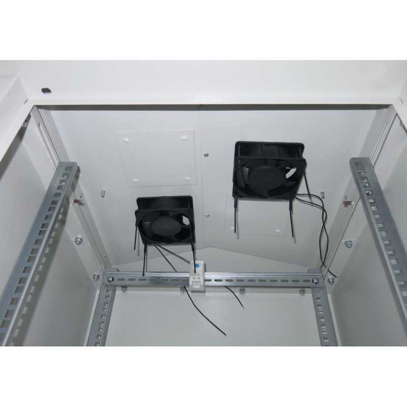 Mantar | Kit de ventilaçao do gabinete | com termostato (2 ventiladores)
