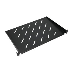 Extralink 1U 300mm Black | Shelf | 19", for wall cabinets