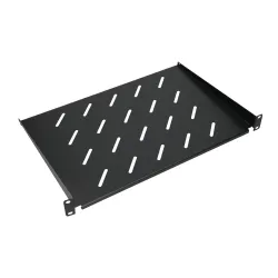 Extralink 1U 300mm Black | Shelf | 19", for wall cabinets