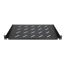 Полка Extralink 1U 300mm Черная, 19" для настенных стоек - Изображение 4