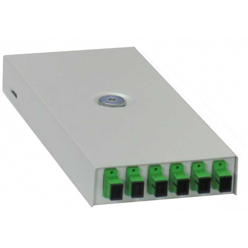 Mantar PSN 1 SC 6x Simplex Fiber Optik Erkek Paneli, Derinlik 32 mm - Görsel 2
