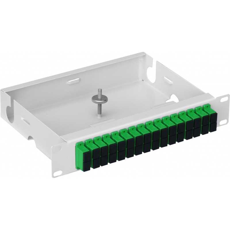 Mantar PS 10" 1U SC 16 Duplex | Przełącznica światłowodowa | głębokość 167 mm - Zdjęcie 3