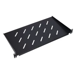 Extralink 1U 350mm Black | Shelf | 19", for wall cabinets