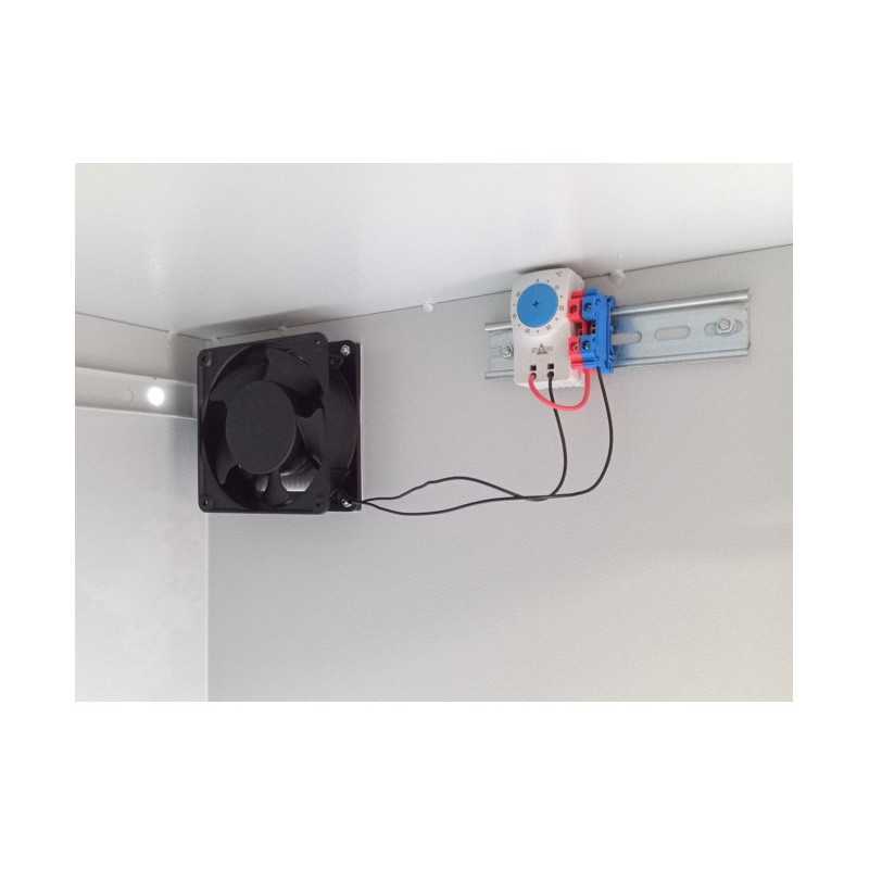 Mantar | Větrací sada pro skříně| s termostatem (1 Ventilátor )
