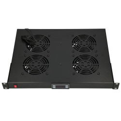 Extralink |Ventilátorový panel | 19", 4 ventilátory, s termostatem - Obrázek 2