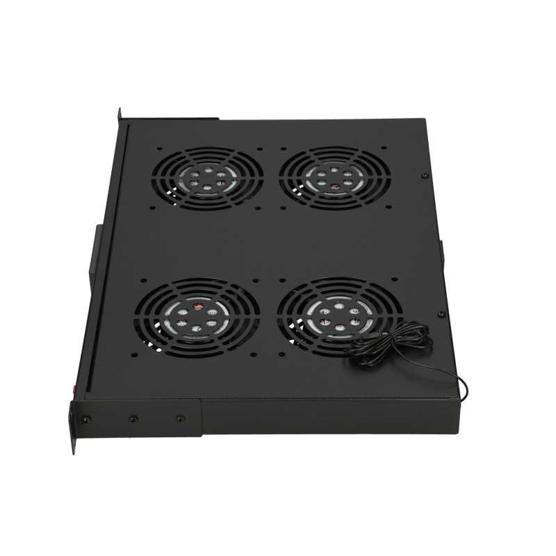 Extralink |Ventilátorový panel | 19", 4 ventilátory, s termostatem - Obrázek 3