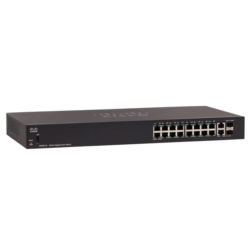 Cisco SG250-18 Switch 16x 1000Mb/s, 2x 1Gb/s Combo, gestito