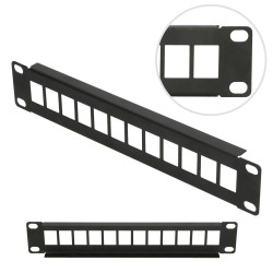Extralink 12 Porta 10" | Patchpanel | Modular, 12 portas