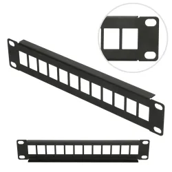 Extralink 12 Portů 10" | Patchpanel | Modulární, 12 Portů