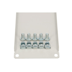 Extralink 2U 19" | Front Blank Panel | Gray - Obrázek 5
