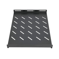 Extralink 1U 350mm Preto | Prateleira | 19 ", 490x360mm, ponto montado, para gabinetes com uma profundidade de 600 mm - Imagem 3
