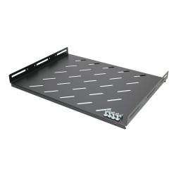 Extralink 1U 350 mm schwarz | Fester Fachboden | 19", 490x360mm, für Schränke mit 600 mm Tiefe - Bild 5