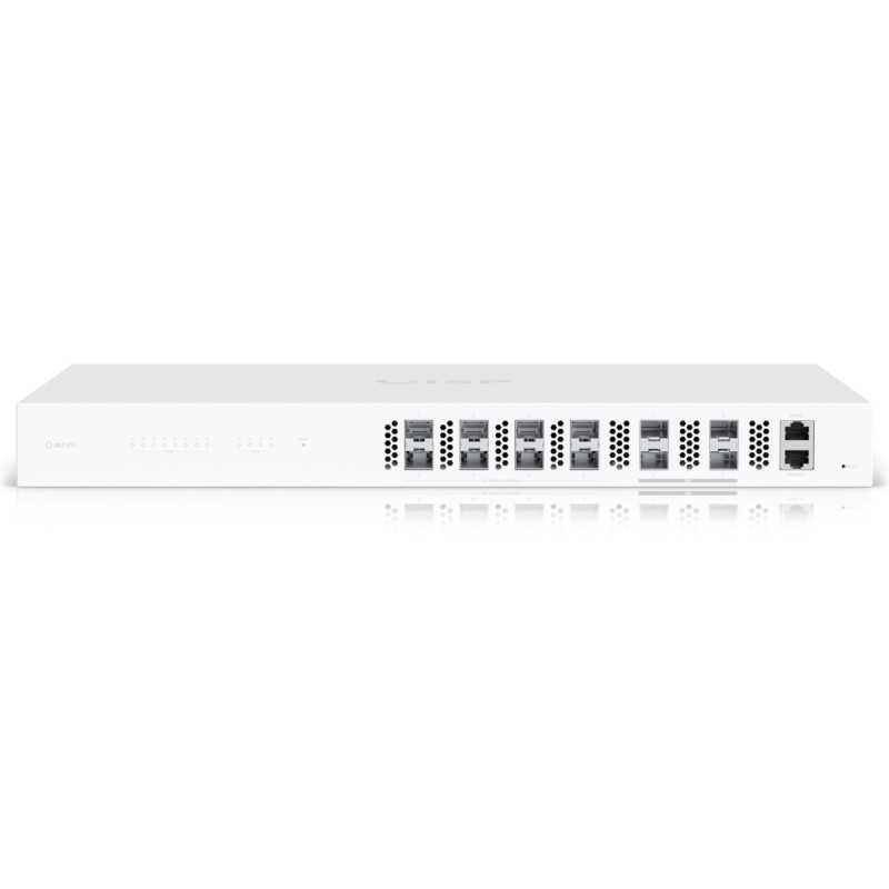 OLT Ubiquiti UISP-FIBER-OLT-XGS, UISP Fiber OLT XGS, 8x XGS-PON, 4x SFP28, 1U raf - Görsel 3