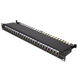 Патч-панель Extralink CAT6A STP, 24 порта