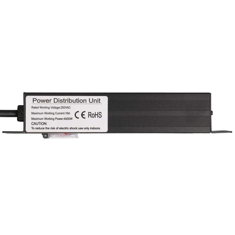 EXTRALINK 10" 1U 3 SOCKET EU TYPE POWER PDU WITH SWITCH PDU 3-EU - Изображение 4