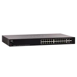 Cisco SG250X-24P Switch PoE 24x 1000Mb/s PoE/PoE+, 195W, 2x 10Gb/s, 2x SFP+, gestionado