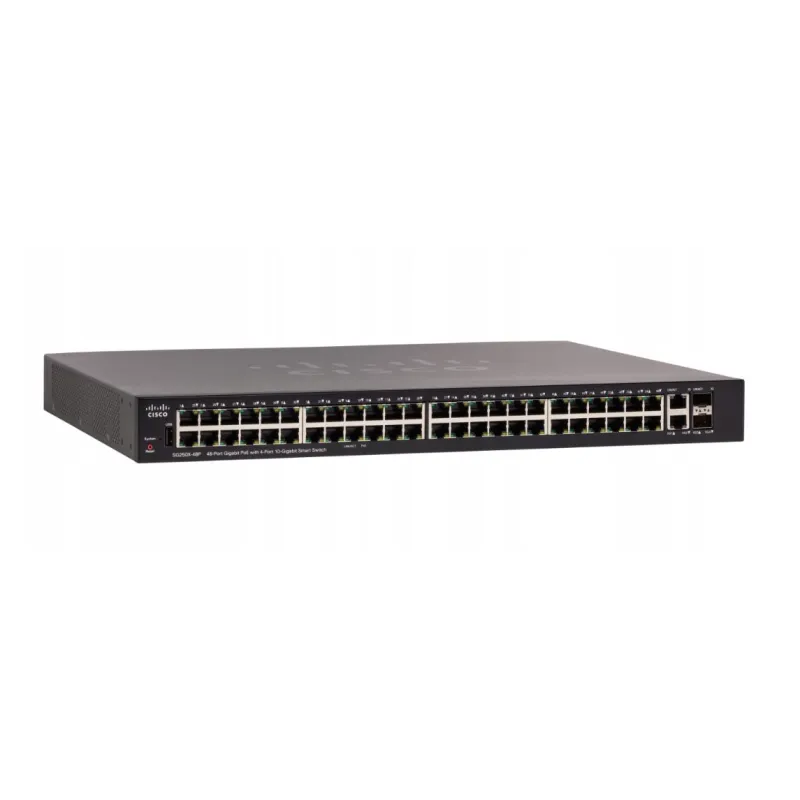 Cisco SG250X-48P PoE Switch 48x 1000Mb/s PoE/PoE+, 382W, 2x 10Gb/s, 2x SFP+, Managed