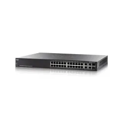 Cisco SG300-28MP-K9-EU Anahtar, 24x RJ45 1000Mb/s PoE, 2x RJ45/SFP Kombinasyonu, 180W