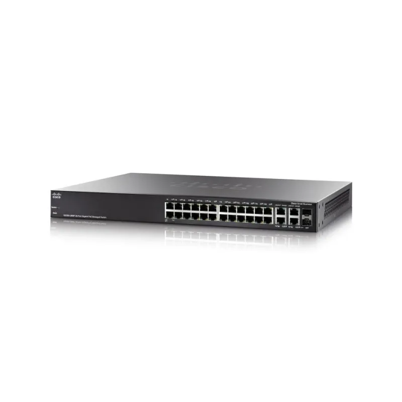 Cisco SG300-28MP-K9-EU Switch 24x RJ45 1000Mb/s PoE, 2x RJ45/SFP Combo, 180W