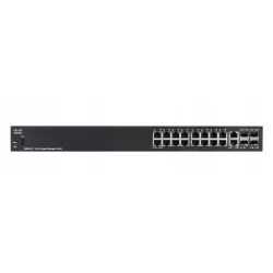 Cisco SG350-20 Anahtar, 16x 1000Mb/s, 2x Combo (RJ45/SFP) + 2x SFP, Yönetilebilir