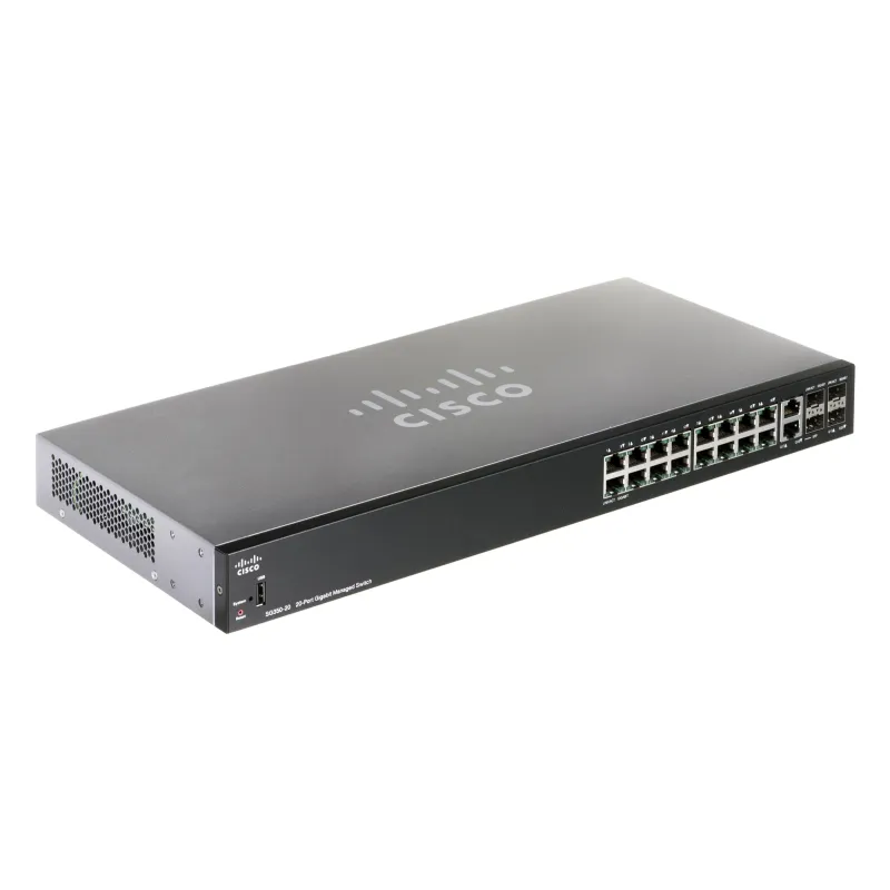 Cisco SG350-20 Switch 16x 1000Mb/s, 2x Combo(RJ45/SFP) + 2x SFP, Řízený