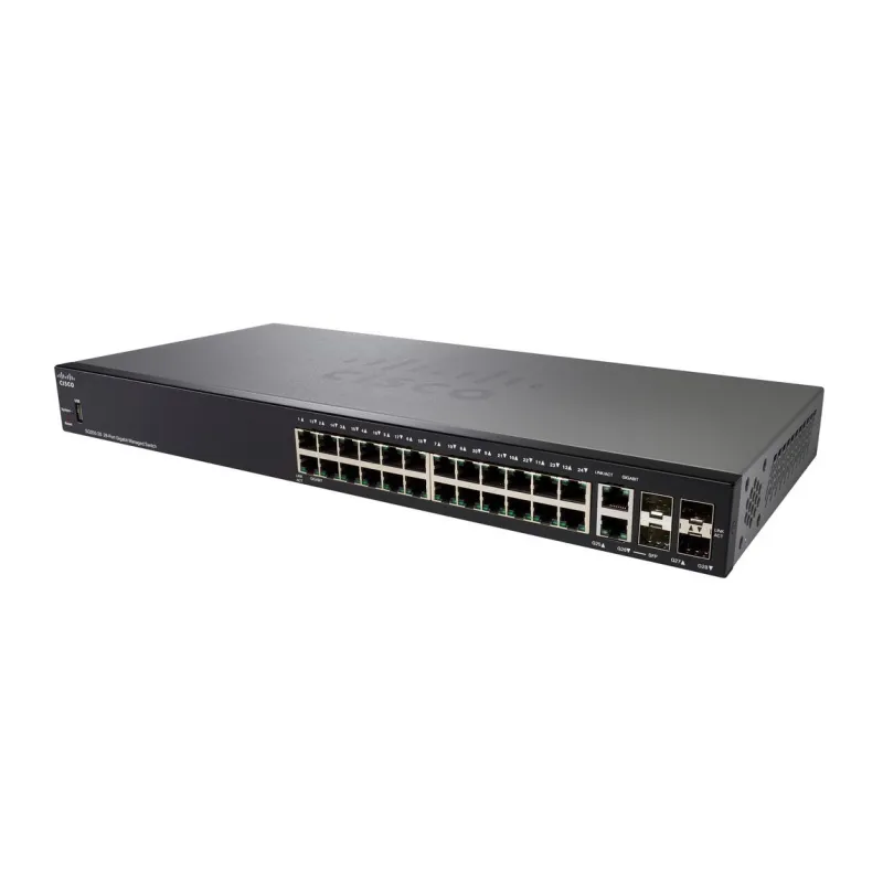 Cisco SG350-28 Switch 24x 1000Mb/s, 2x Combo(RJ45/SFP) + 2x SFP, Administrado
