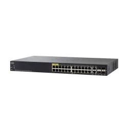 Cisco SG350-28MP PoE Switch 24x 1000Mb/s PoE, 382W, 2x Combo(RJ45/SFP) + 2x SFP, Managed
