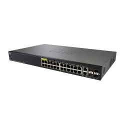 Cisco SG350-28MP Switch PoE 24x 1000Mb/s PoE, 382W, 2x Combo(RJ45/SFP) + 2x SFP, Řízený