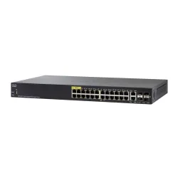Cisco SG350-28P Switch PoE 24x 1000Mb/s PoE, 195W, 2x Combo(RJ45/SFP) + 2x SFP, Administrado