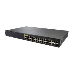 Cisco SG350-28P PoE-Schalter 24x 1000Mb/s PoE, 195W, 2x Combo(RJ45/SFP) + 2x SFP, Verwaltet