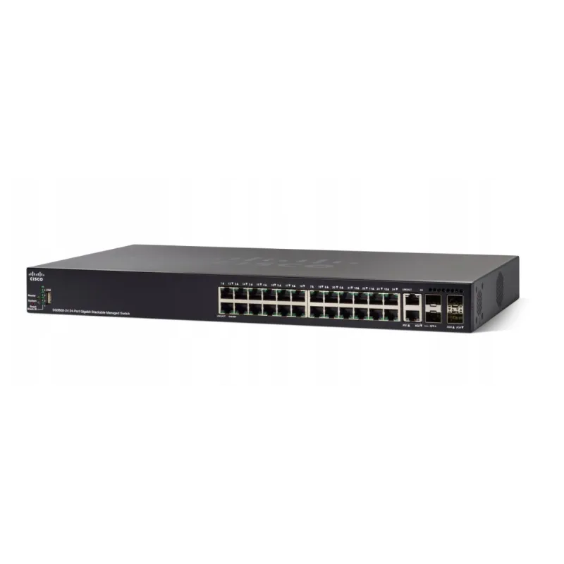 Cisco SG350X-24 Switch 24x Gigabit RJ45, 2x 10G Combo(RJ45/SFP+), 2x SFP+, Stackable