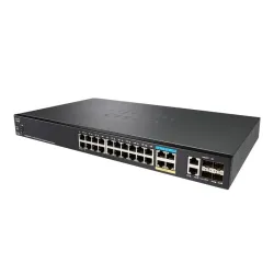 Cisco SG350X-24PD PoE Swtich 24x Gigabit RJ45 PoE, 4x 1G/2.5G RJ45, 2x 10G Combo(RJ45/SFP+), 2x SFP+, 375W PoE, apilable