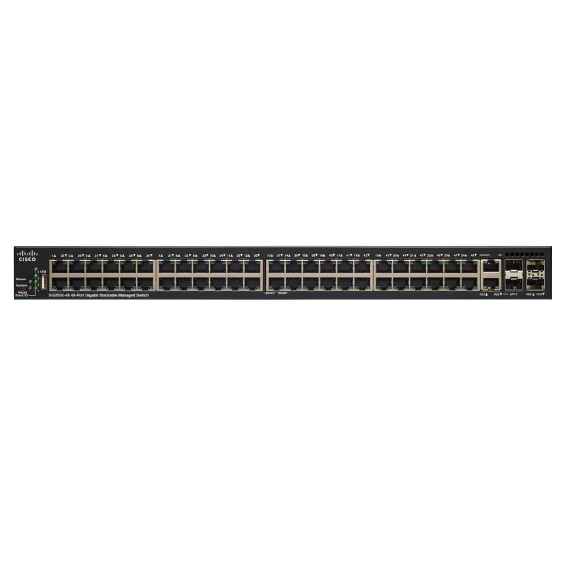 Cisco SG350X-48MP Switch PoE 48x Gigabit RJ45 PoE, 2x 10G Combo(RJ45/SFP+), 2x SFP+, 740W PoE, apilable