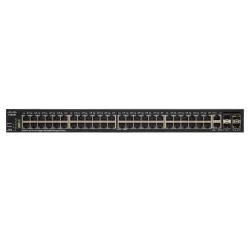 Cisco SG350X-48P PoE Switch 48x Gigabit RJ45 PoE, 2x 10G Combo(RJ45/SFP+), 2x SFP+, 382W PoE,Empilhado
