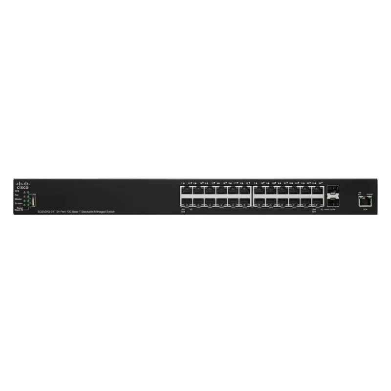 Cisco SG350XG-24T Schalter 22x 10Gigabit Ethernet, 2x 10G Combo(RJ45/SFP+), stapelbar