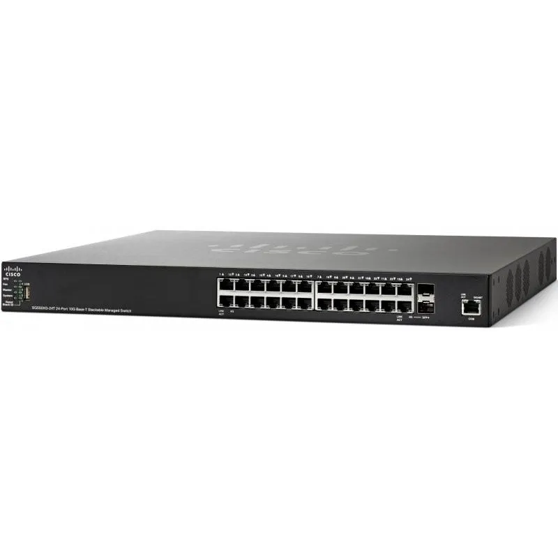 Cisco SG350XG-24T Schalter 22x 10Gigabit Ethernet, 2x 10G Combo(RJ45/SFP+), stapelbar