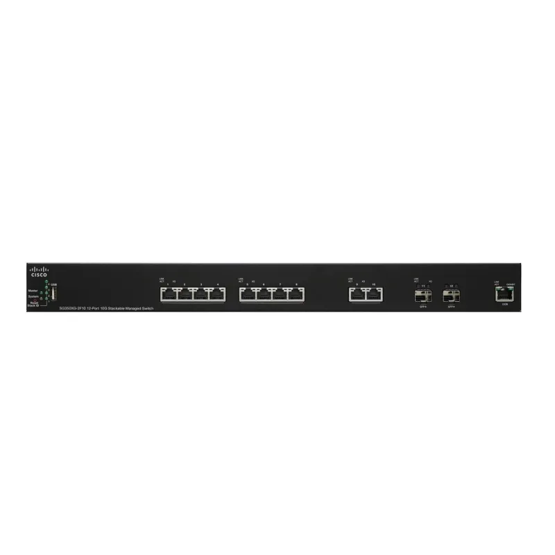 Cisco SG350XG-2F10 Switch 10x 10Gigabit Ethernet, 2 x 10G SFP+ Uplink, impilabile